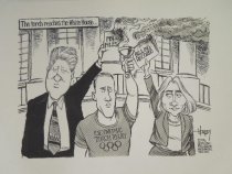 The torch reaches the White House...